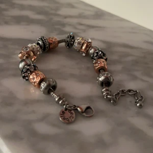 Berlock armband  - Sällsynt berlock armband från Decibelle i rostfritt stål med 15 tillhörande berlocker.  Hör gärna av er för mer info/frågor☺️