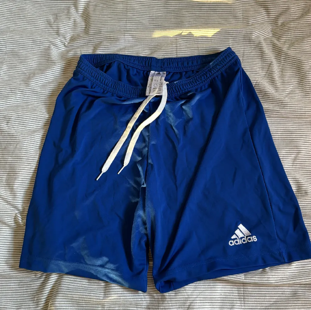 Träningshorts från Adidas perfekt för träning. Storlek L. True to size. Använda fåtal gånger. Inga fläckar eller skador.. Shorts.