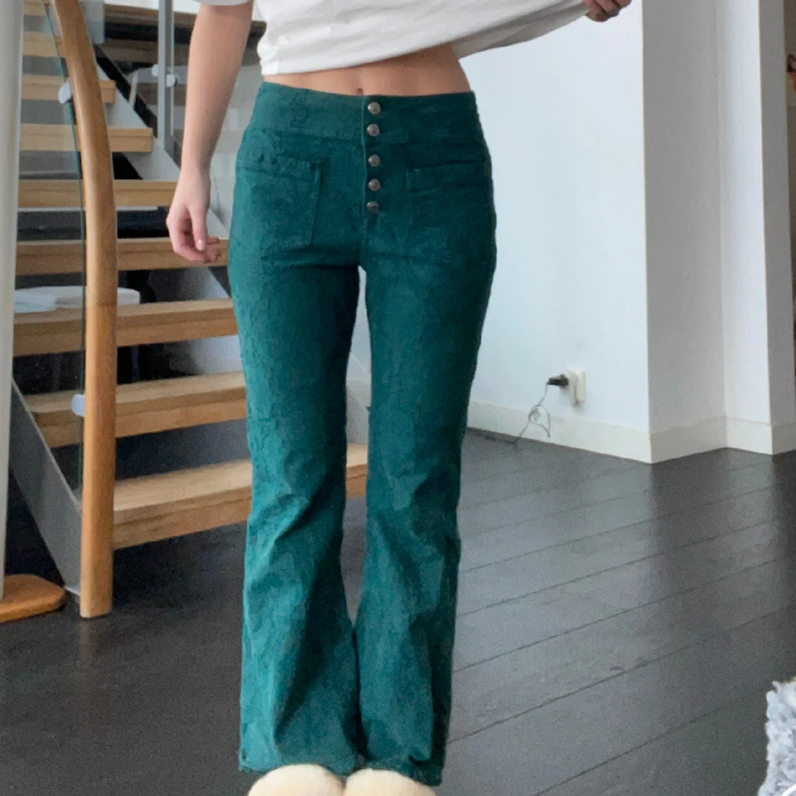 Gröna Jeans från free people - 90