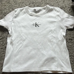 Vit Calvin Klein Tshirt  - Aldrig andvänt. Bara testat o den passar mig som har Xs/S i toppar o tröjor