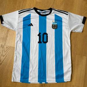 Snygg Messi tröja från när han och Argentina van VM 2022