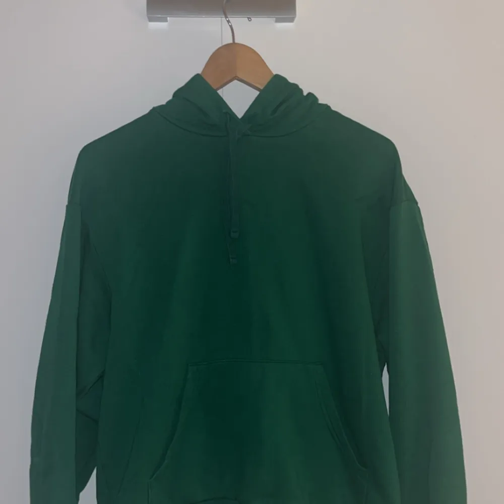 En snygg grön hoodie från monki. . Hoodies.
