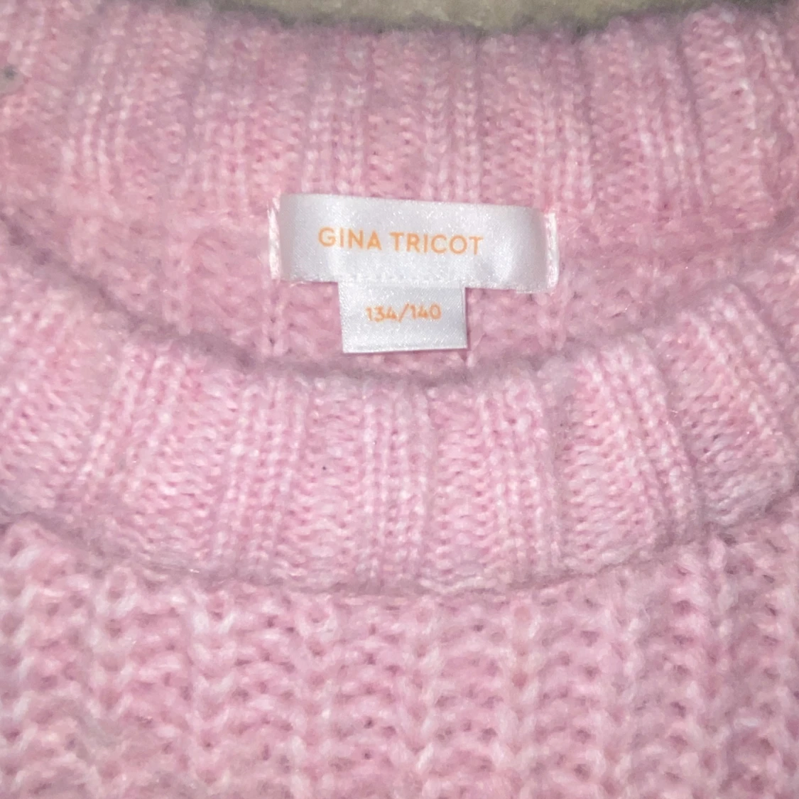 Rosa stickad tröja barn - 91