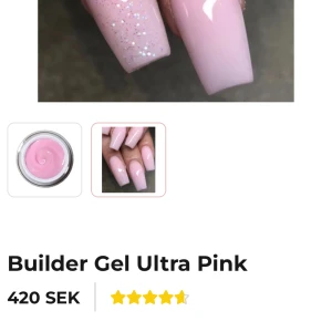 Miss Fancy gelé - Den ena är endast öppnad och inte andvänd och den ultra pink är testad på 2 fingrar.  Säljer båda missfancy gelé, ena gel ultra pink 50g nypris 420kr säljer för 350kr  Cream strawberry milk 30g nypris 320 säljer för 250kr  Eller båda för 550kr 