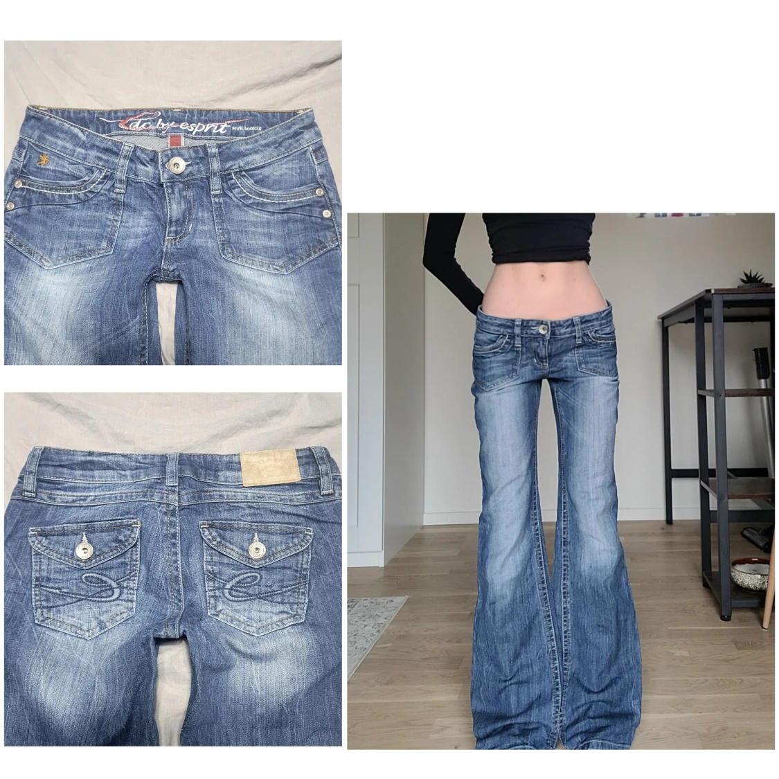 Lågmidjade jeans  - 90