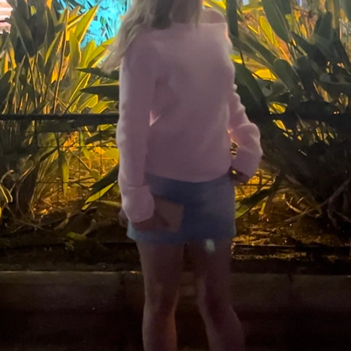 Rosa off shoulder tröja - 90