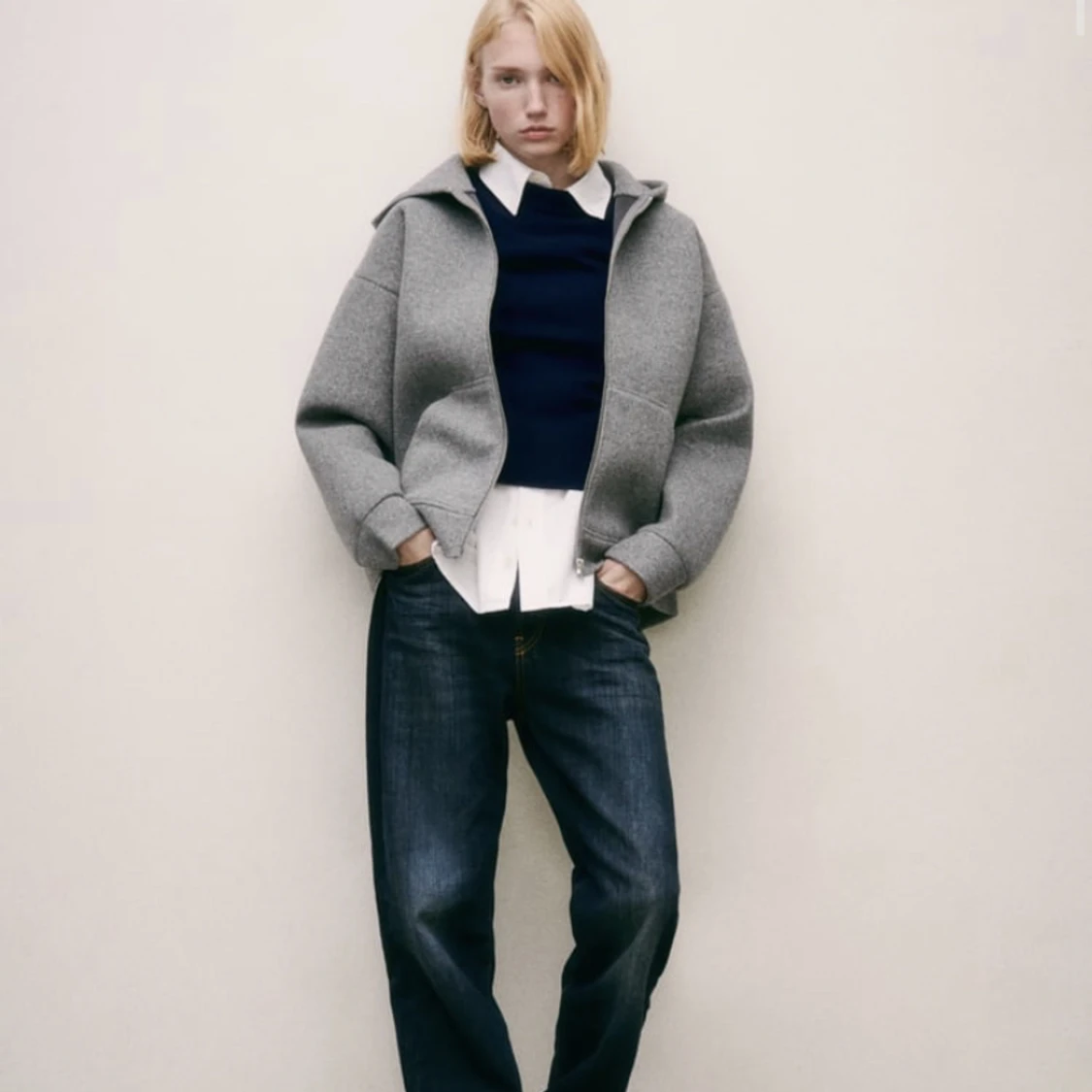 Zara bomberjacka/hoodie