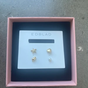 Edblad örhängen - Säljer detta supergulliga 4-pack med örhängen från Edblad. Dem är aldig använda!  Köpt för 399kr, men jag säljer för HALVA PRISET så 199kr!😍Boxen följer med. 