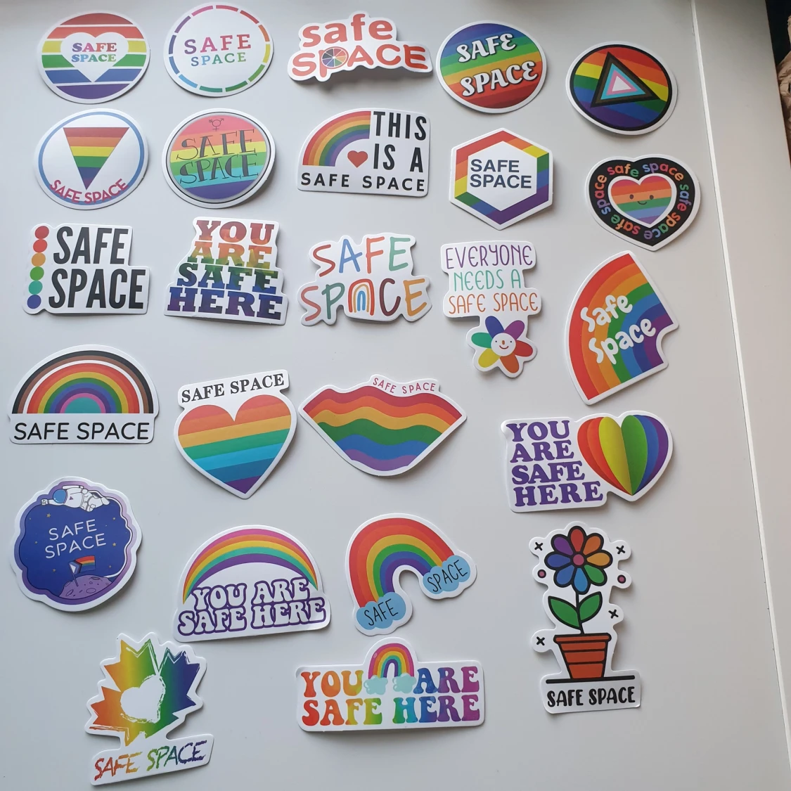25st safe space klistermärken, stickers  - 1