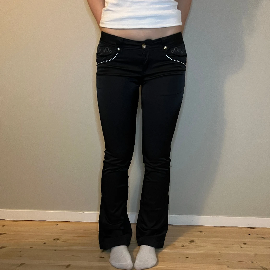 Lågmidjade byxor - 90