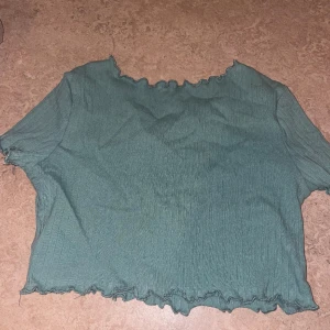 Grön topp - Köpt på shein för typ 3 år sedan men den är aldorg använd. storlek 8 år men passar även xxxs och kanske xxs