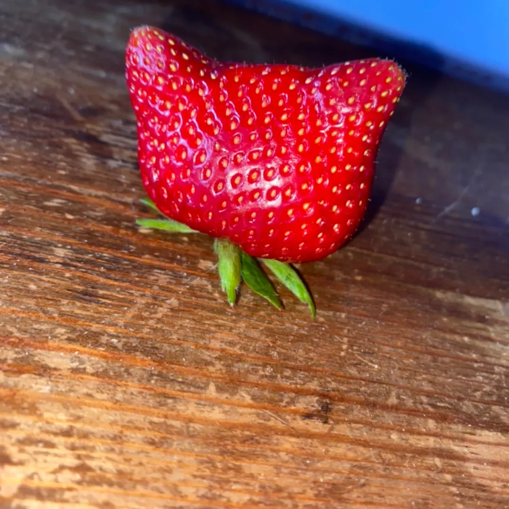En smaskig mumsig jordgube i nyskick utan defekter🔥🔥den möglar lite på baksidan och jag kan ha tagit ett litet bett av den igår så jag vet att den är mums. Jeans & Byxor.