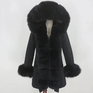 Vinter jacka med äkta päls - Skriv gärna privat för en bra deal🎀