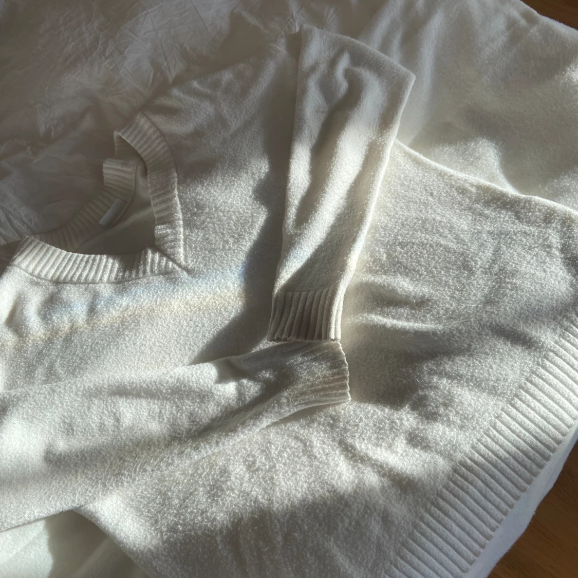 Vit stickad tröja från vila  - 90