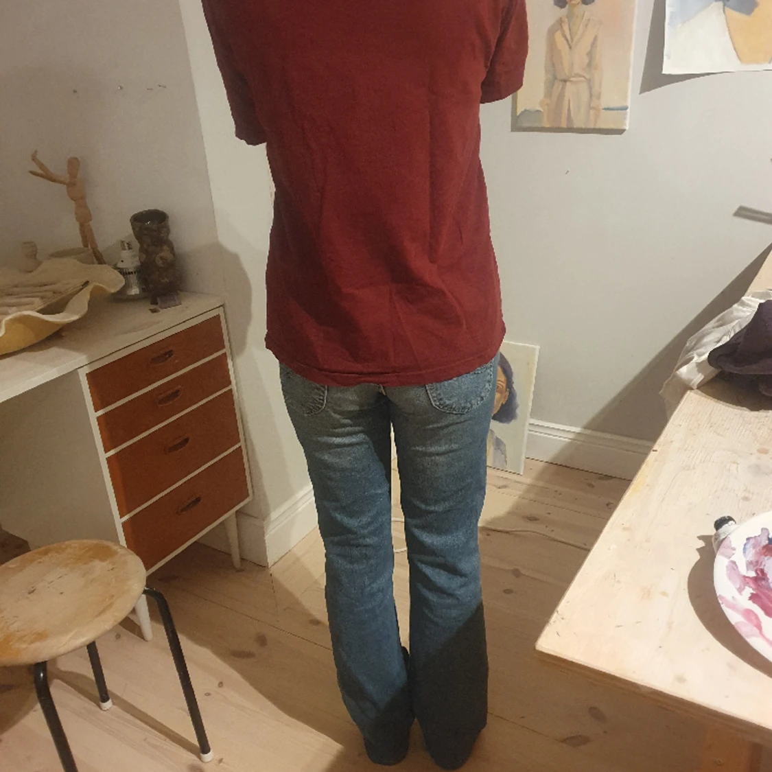 Basik röd tröja - 90