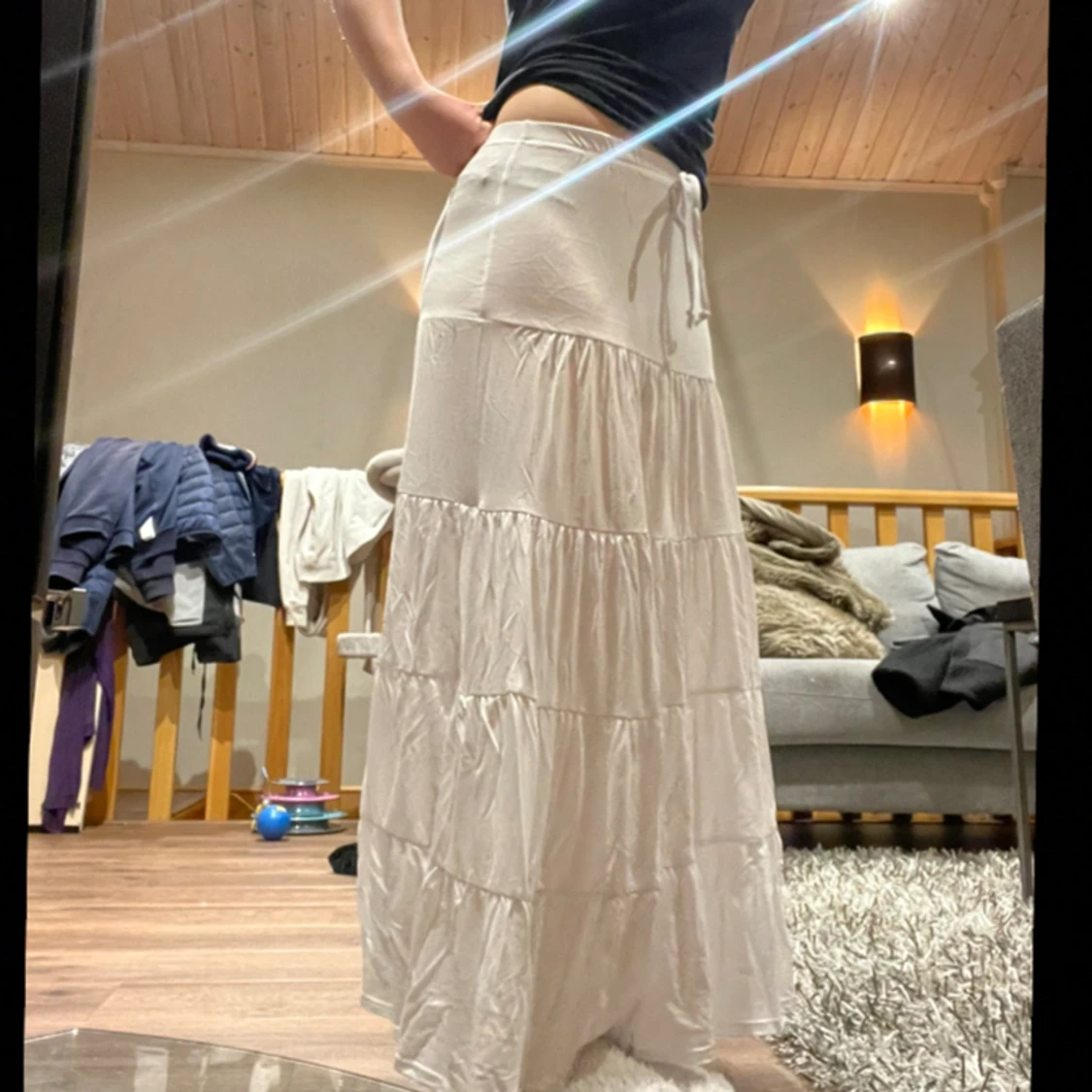 Vit sommarkjol  - 90