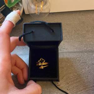 Säljer denna fina guldiga ring super söt, säljer för 200kr 