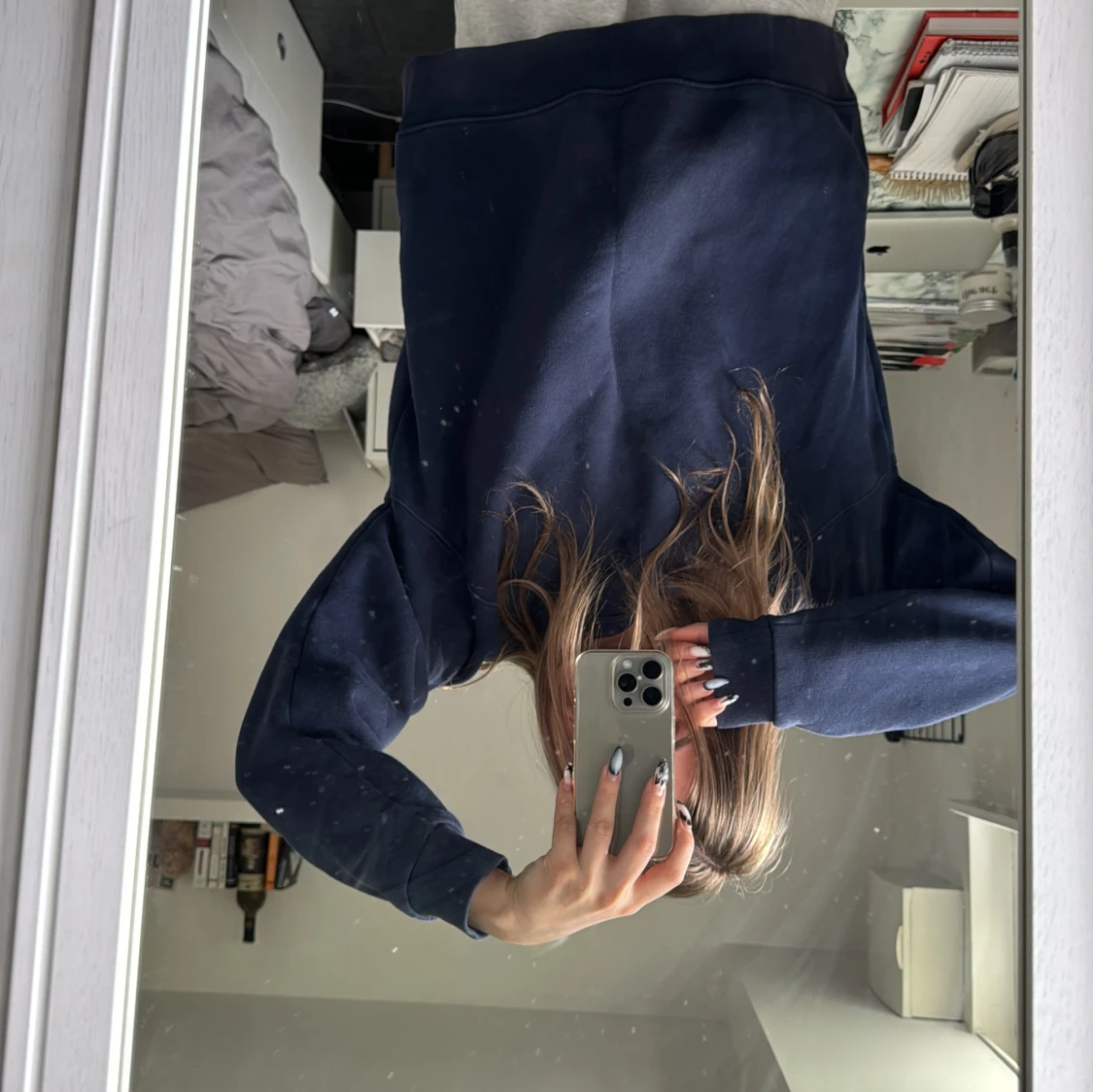 Marinblå oversized tröja/kofta - 92