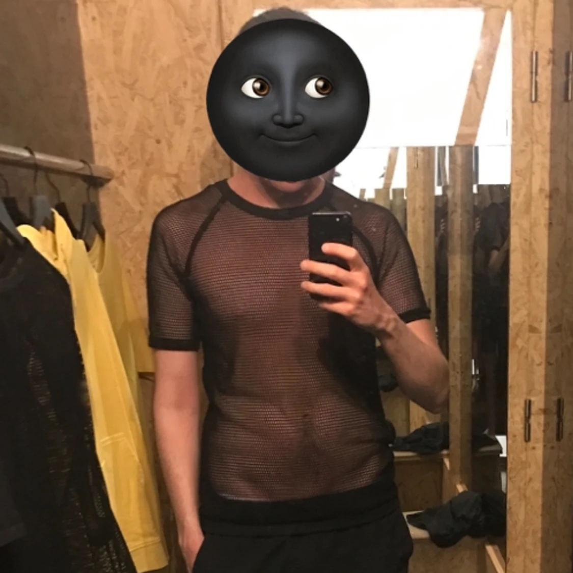 T-shirt Nät Svart Weekday