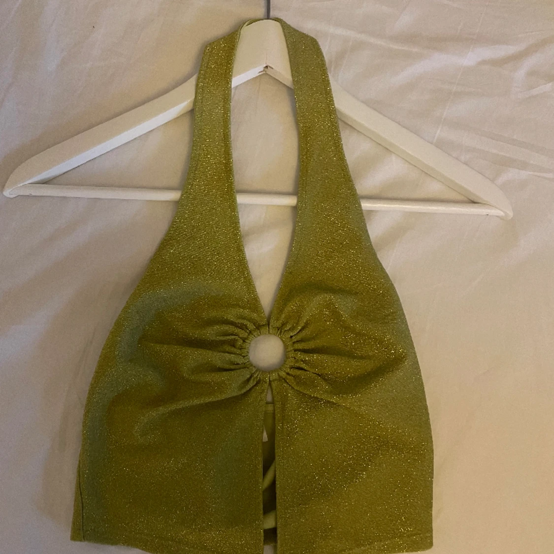 Grön glittrig topp - 90