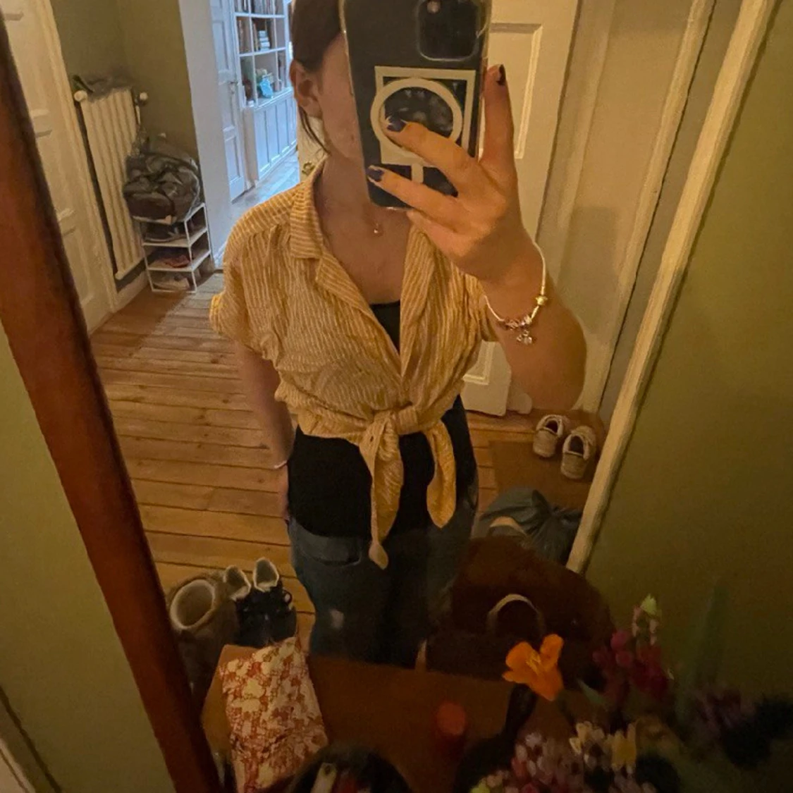 Gul bolero / knyttopp - 90