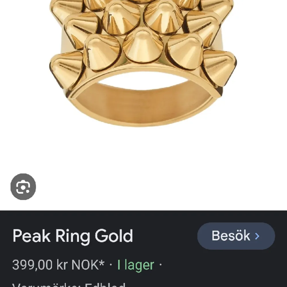 Jej jag söker edblad ring i guld i storlek xs 16mm jag dkulle vilja ha den för 150 eller 190 eller 200. Accessoarer.