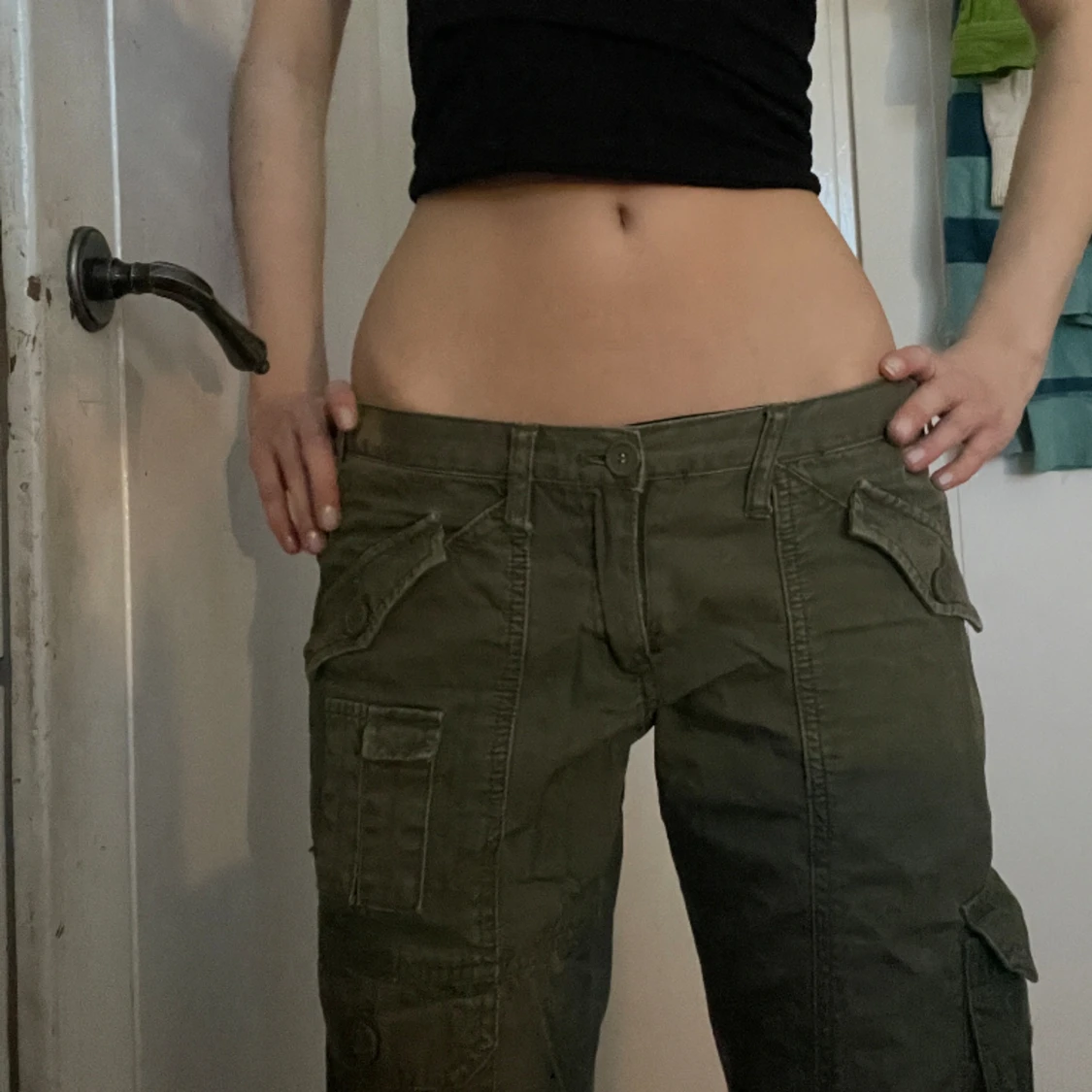 Lågmidjade Cargobyxor