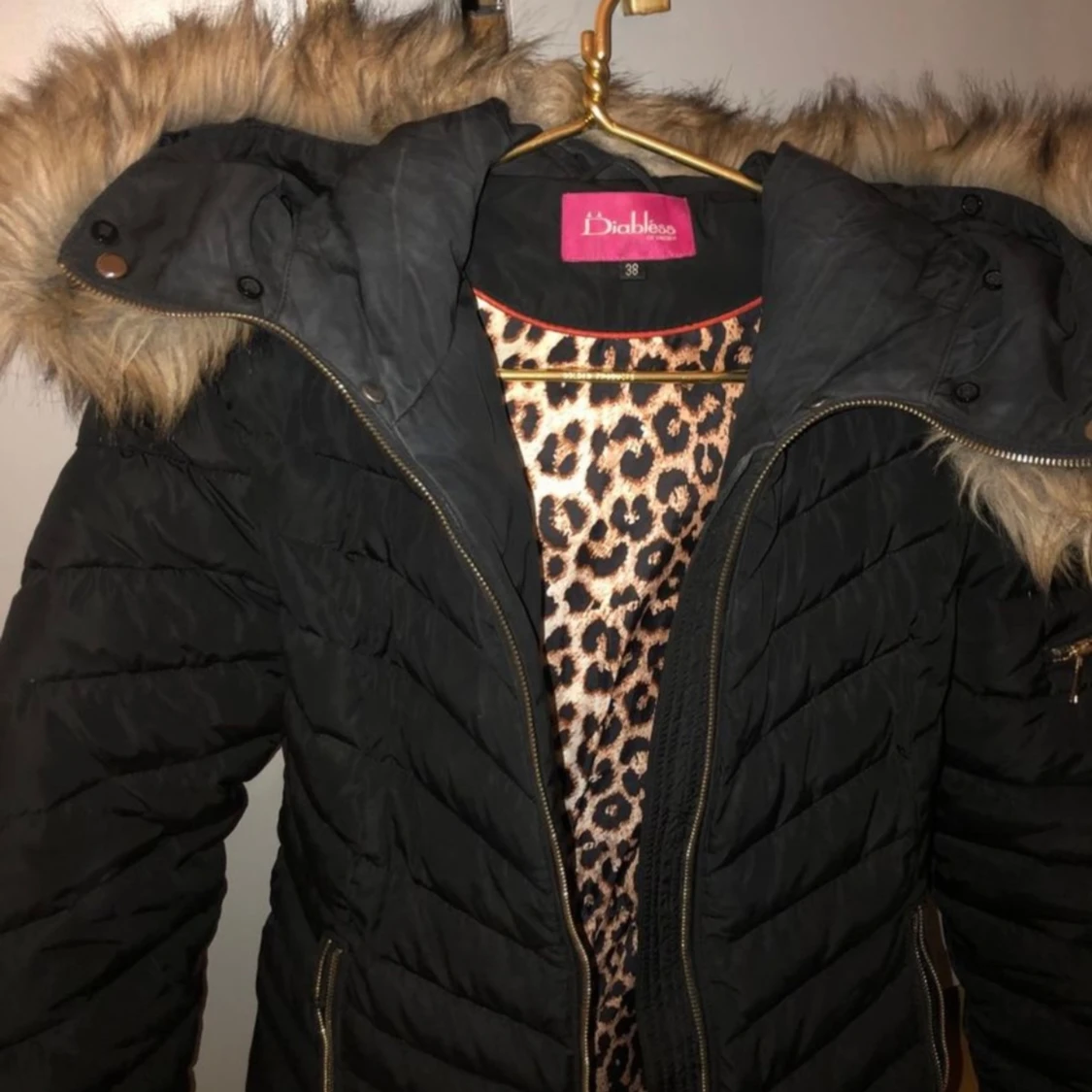 Vinterjacka med fakepäls - 90