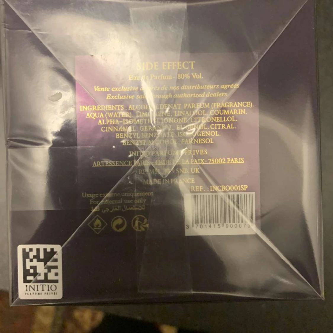 Initio Side Effect 90/90 ML Sprillans Ny I Plastförpackning  - 91