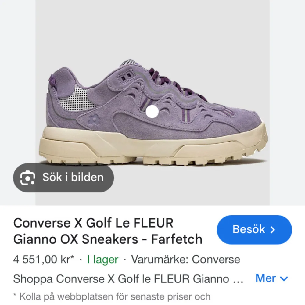 Knappt använda X Golf le FLEUR Gianno OX sneakers- converse. Limited edition skor , säljs för att de ej kommer till användning .. Skor.