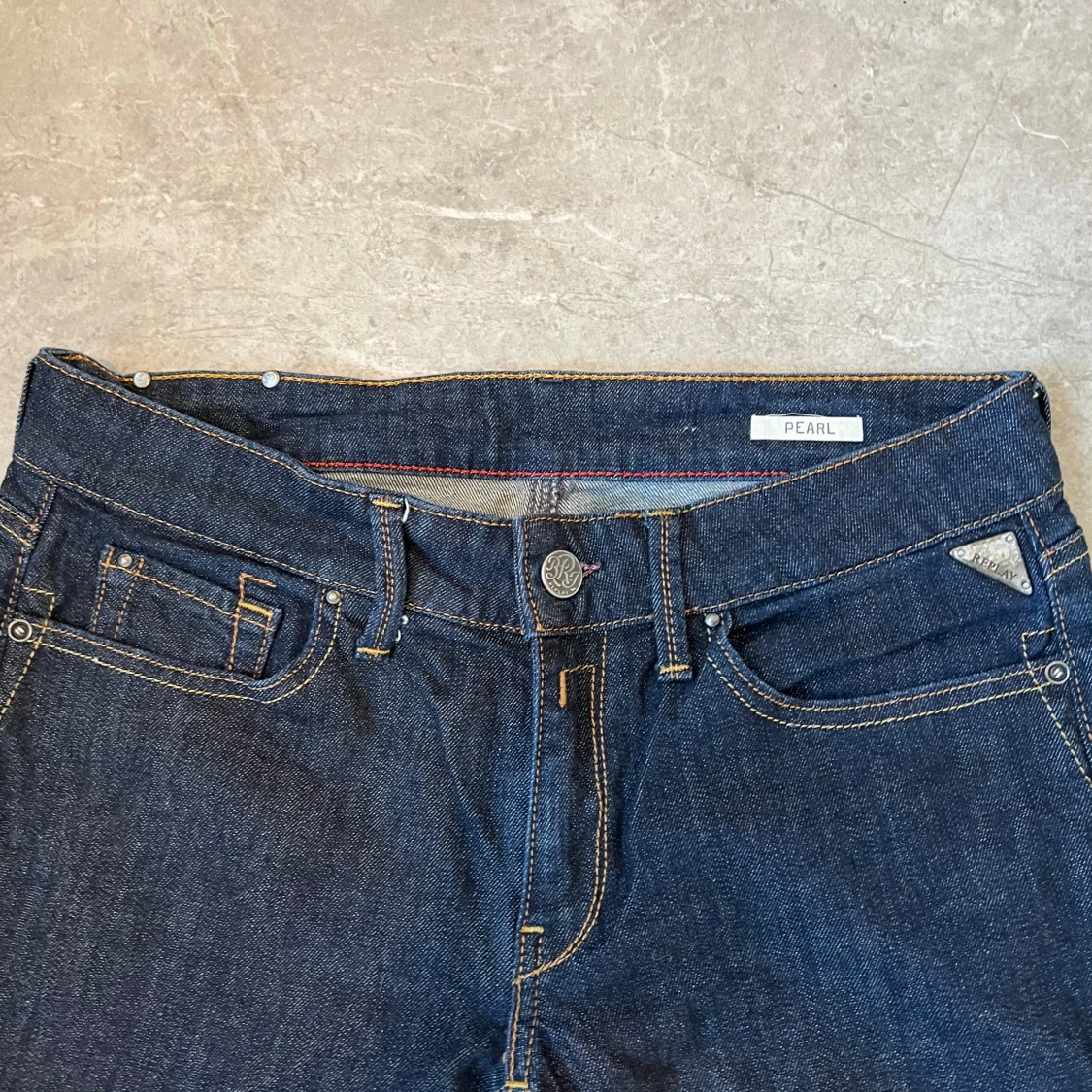 Lågmidjade bootcut jeans💞 - 91