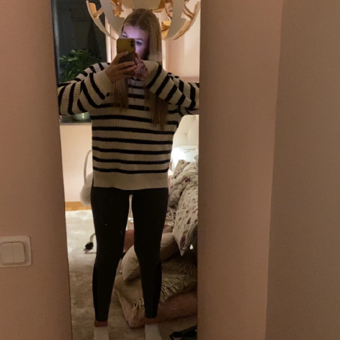 Randig stickad tröja från Lindex - 90