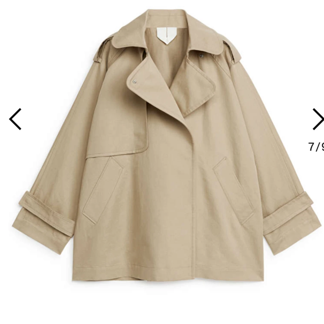 Arket kort trenchcoat 