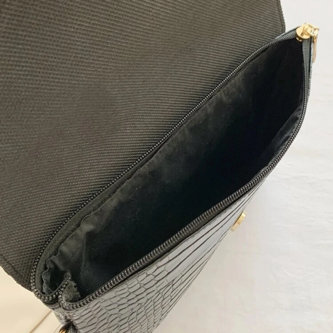 Svart clutch väska - 90