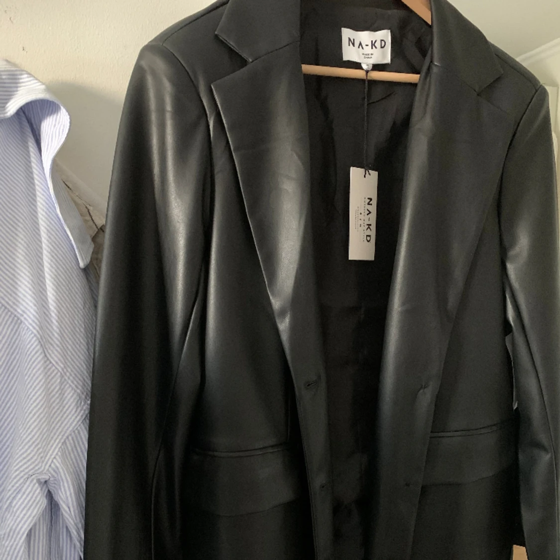 Oversized skinnjacka  - 90