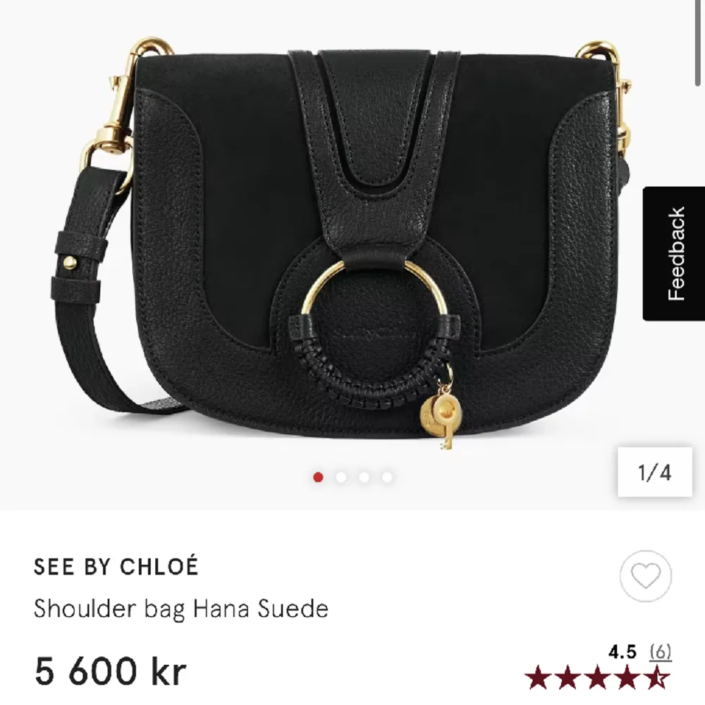 Shoulder bag Hana Suede Helt oanvänd väska från SeeBy Chloé.  Priset kan diskuteras vid snabb affär, nypris 5600kr. . Accessoarer.