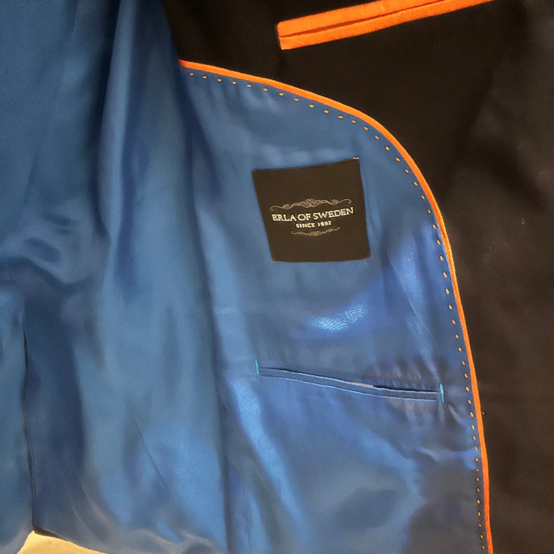 Blå kostym överdel - 90