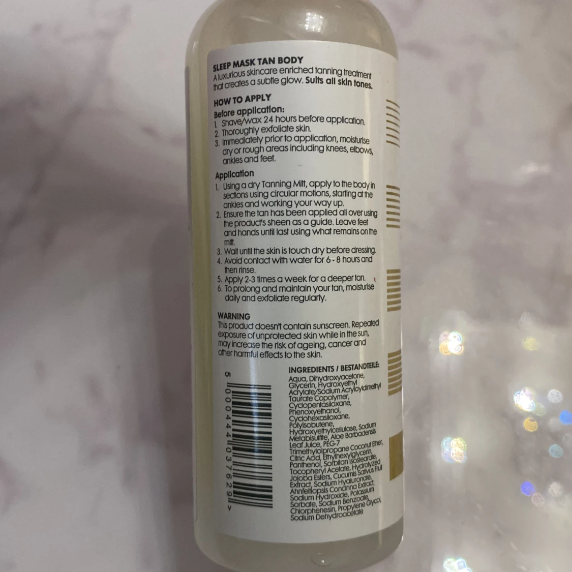 Sleep mask tan body - 91