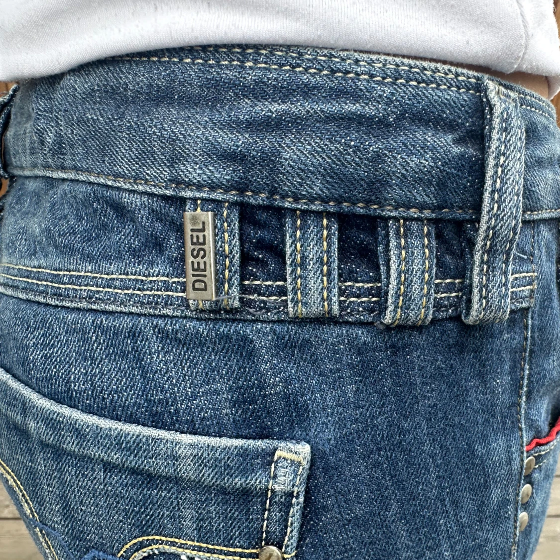 Långa lågmidjade jeans  - 93