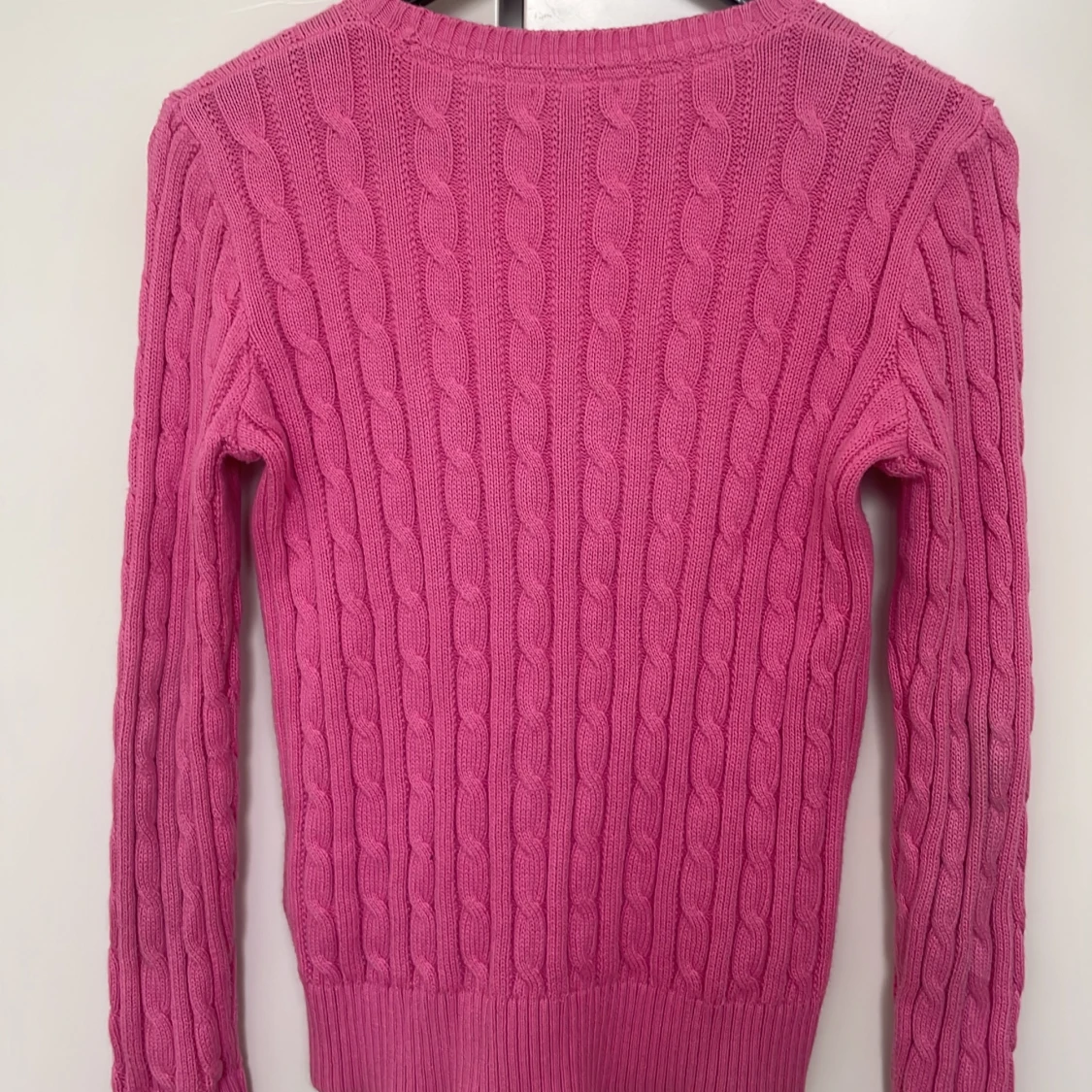 Kabelstickad Bomullströja 🩷 - 92