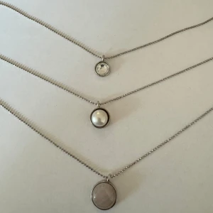 Silver halsband - Silver halsband med stenar