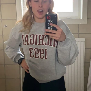 Sweatshirt GinaTricot - Grå sweatshirt från GinaTricot i storlek S. Använd men nytvättad och i fint skick💗 Slut på hemsidan Nypris: 279kr