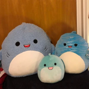 Squishmallows 3st - 40cm / 30cm /19cm Nyskick  Haj, valhaj, ål 