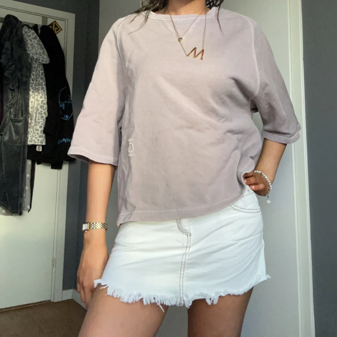 Trekvartsärmad tjocktröja - 90