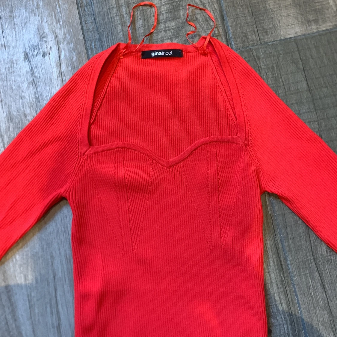 Rib stickad topp - 90