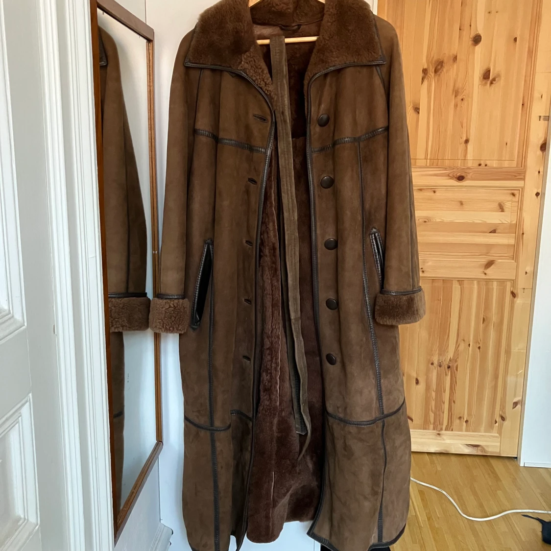 Vintage pälskappa - 90