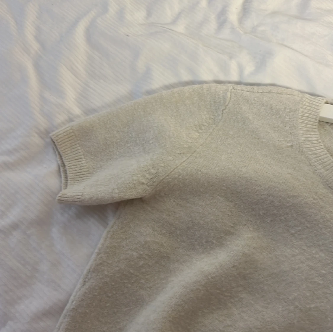 Kortärmad stickad tröja  - 27