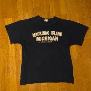 Tshirt med tryck - Skitsnygg blå tshirt med tryck. Jag tycker den sitter helt perfekt för en tshirt. Om du vill ha fler T-shirtar kan du kolla vad jag har så kanske vi kan lösa bättre pris!!