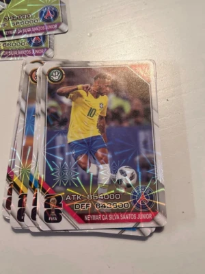 Fotbollssamlarkort Neymar x10 - Säljer 10 kort på neymar 60kr styck 600kr tillsammans 