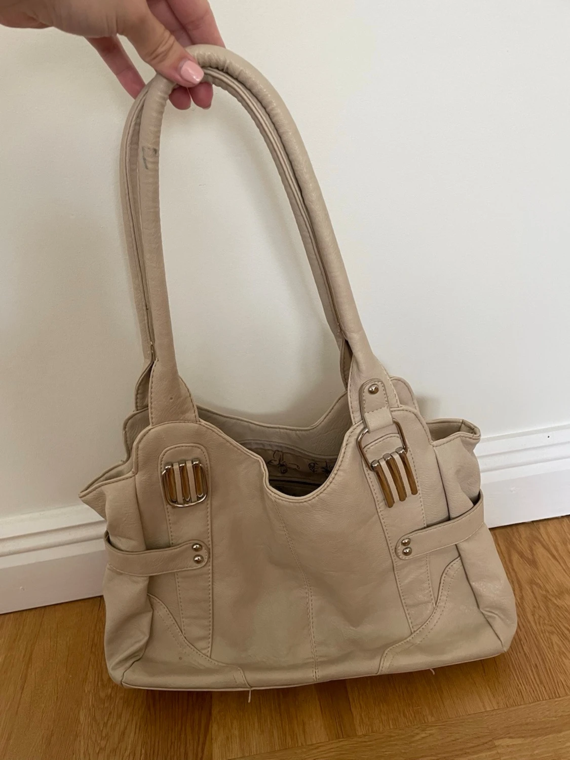 Beige handväska
